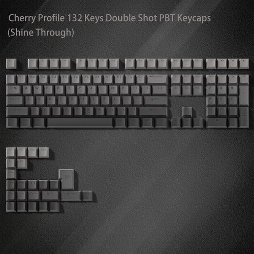 168 Keys Double Shot PBT Keycap Custom Keycap Cherry Profile Keyboard Keycaps for Cherry Gateron MX Switches Gaming Keyboard